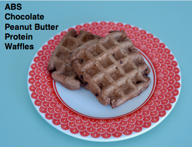ABS Chocolate Peanut Butter Protein Waffles