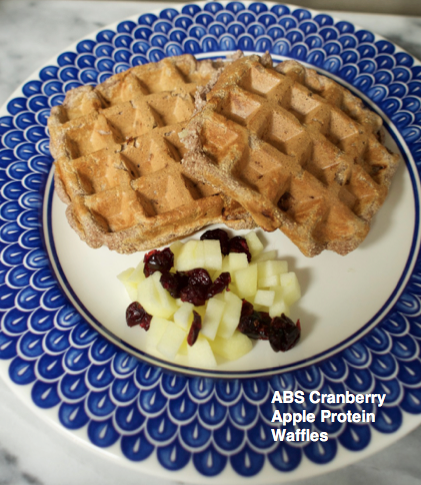 ABS Cranberry Apple Protein Waffles Recipe
