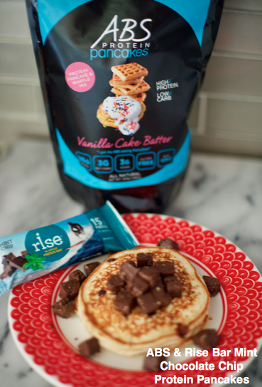 ABS Mint Chocolate Chip Protein Pancakes Recipe