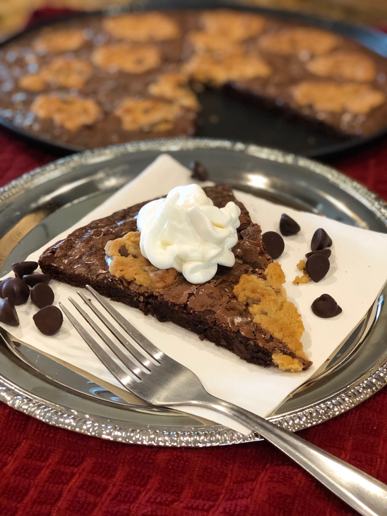 ABS Protein "Brookie" Cake! A Brownie & Cookie Cake in One!