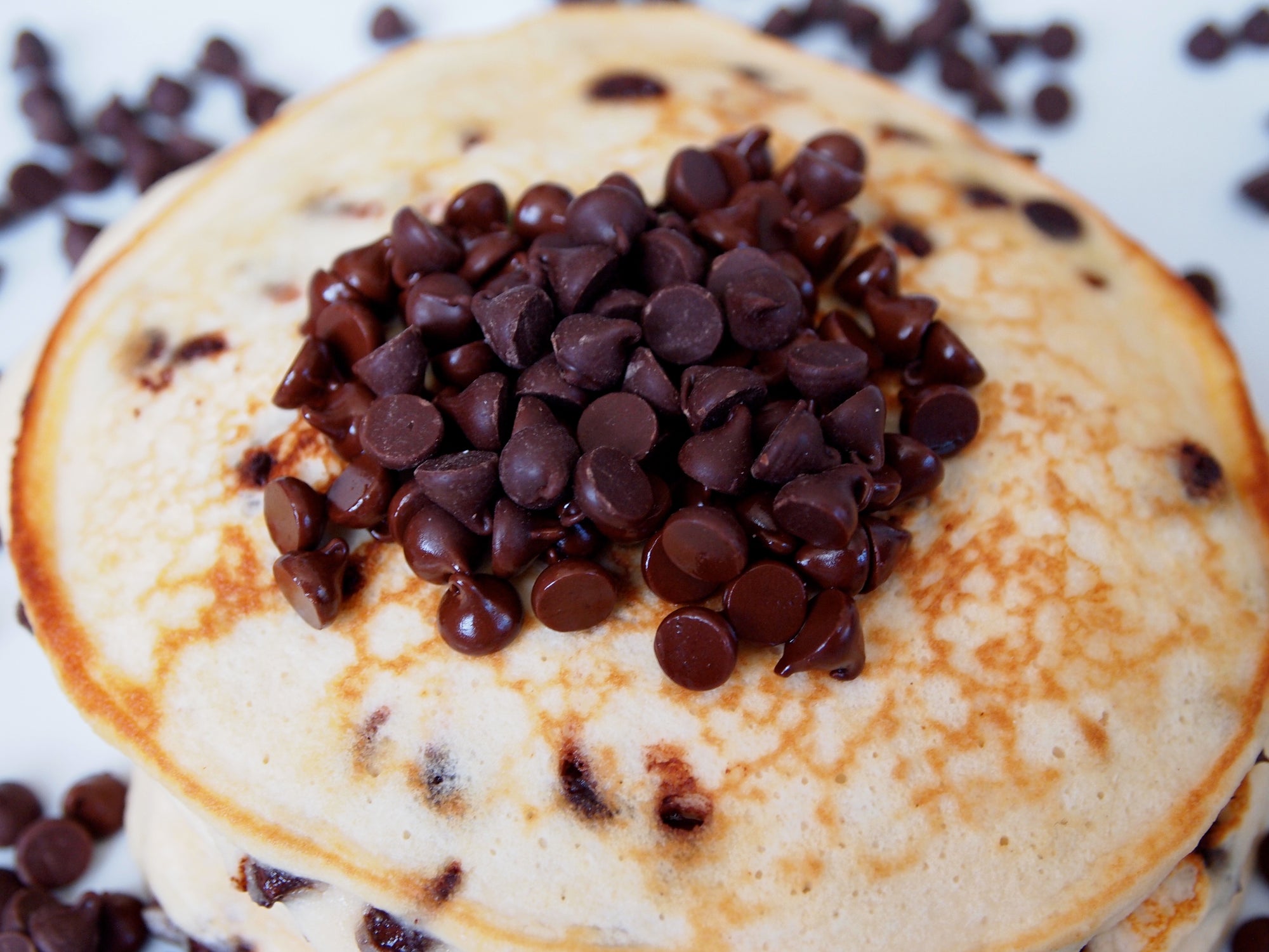 Low Carb Chocolate Protein Pancakes