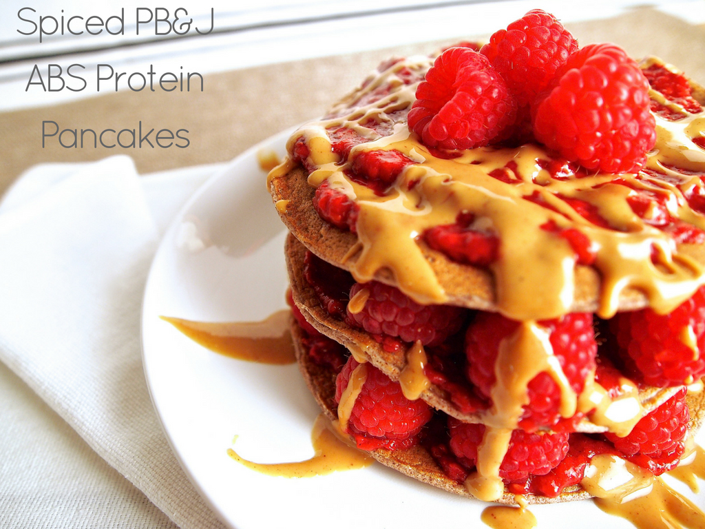 Spiced PB & J ABS Protein Pancakes