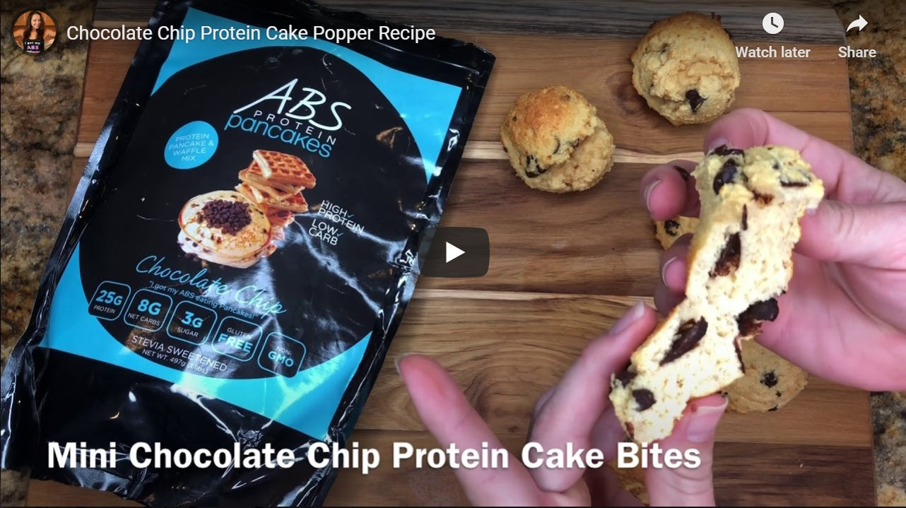 Chocolate Chip Mini Protein Cake Poppers